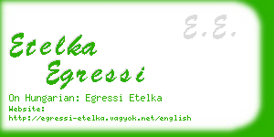 etelka egressi business card